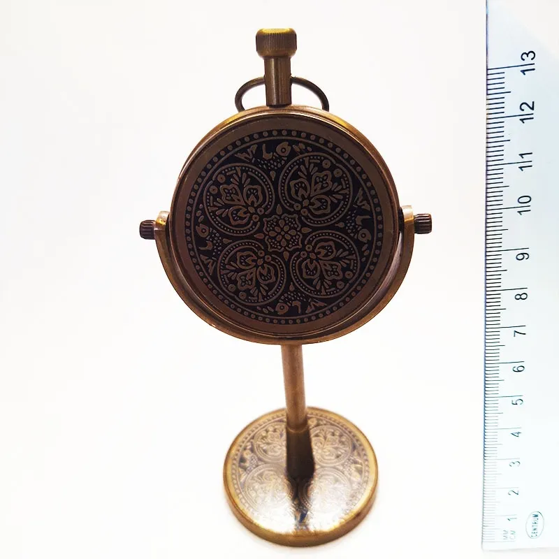 Bronze clock with retro design