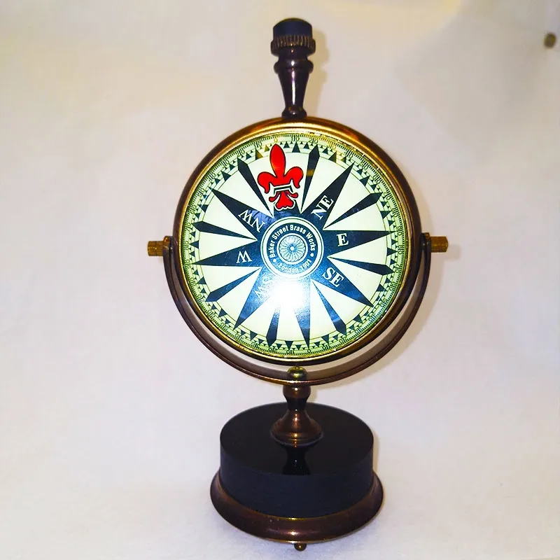 Bronze clock with retro design