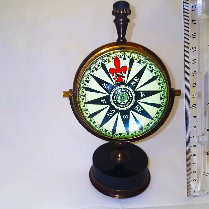 Bronze clock with retro design