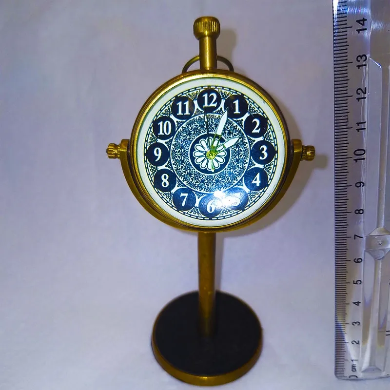 Bronze clock with retro design