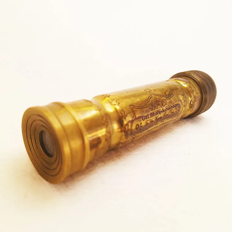 Bronze kaleidoscope in a wooden box