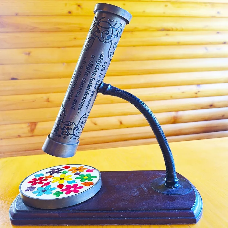 Bronze kaleidoscope with retro design
