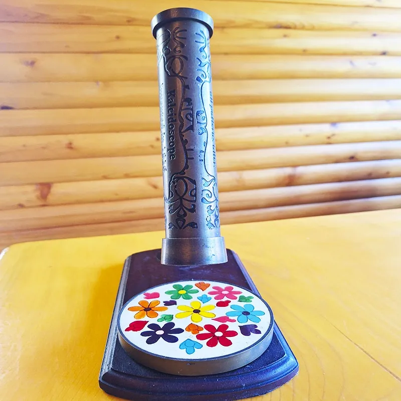 Bronze kaleidoscope with retro design