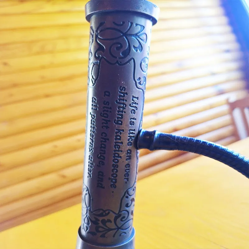 Bronze kaleidoscope with retro design