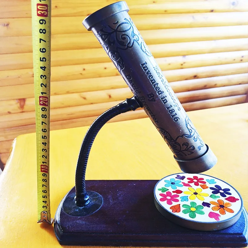 Bronze kaleidoscope with retro design
