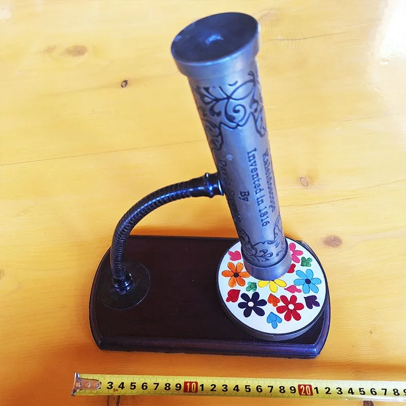 Bronze kaleidoscope with retro design