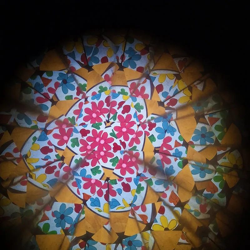 Bronze kaleidoscope with retro design