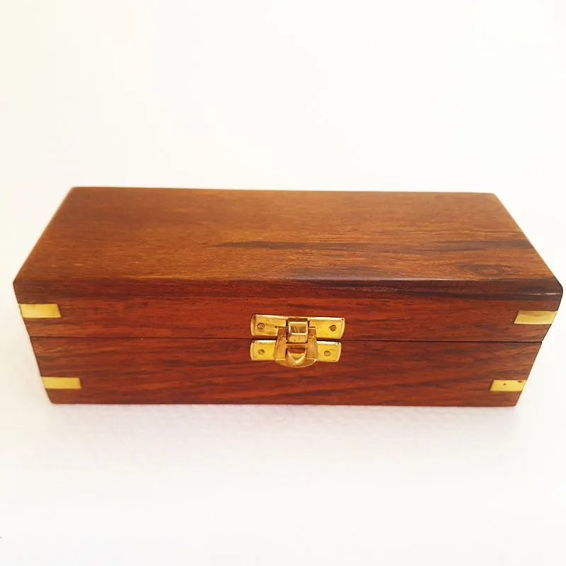 Bronze kaleidoscope in a wooden box