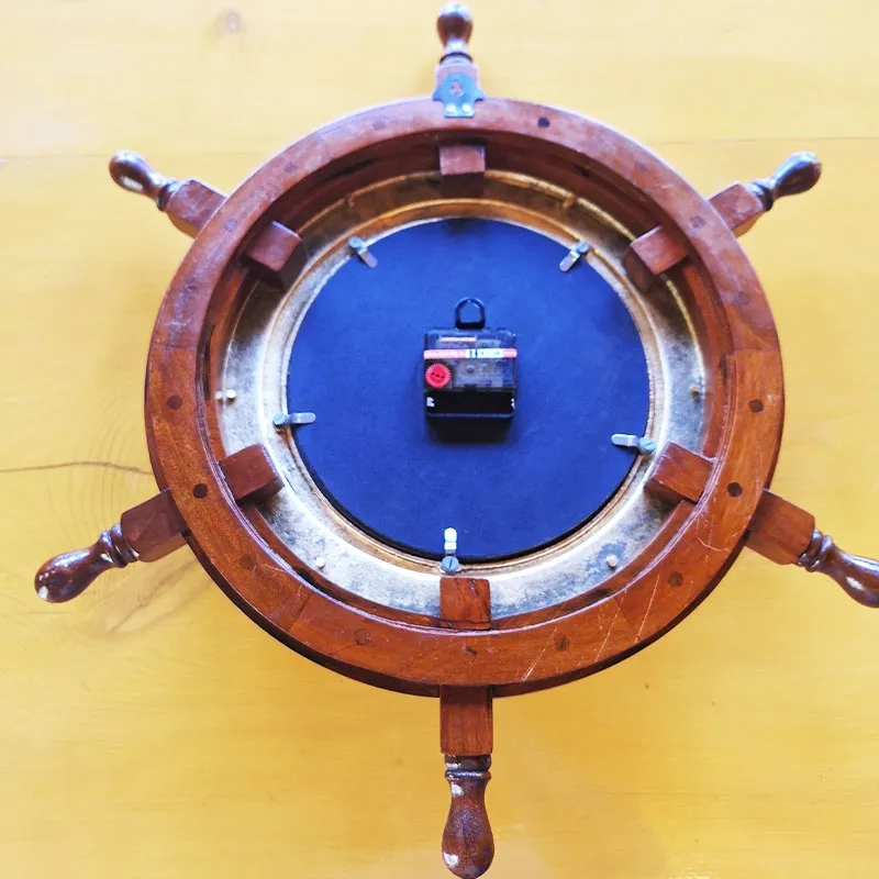 Luxury wall clock in the shape of a steering wheel