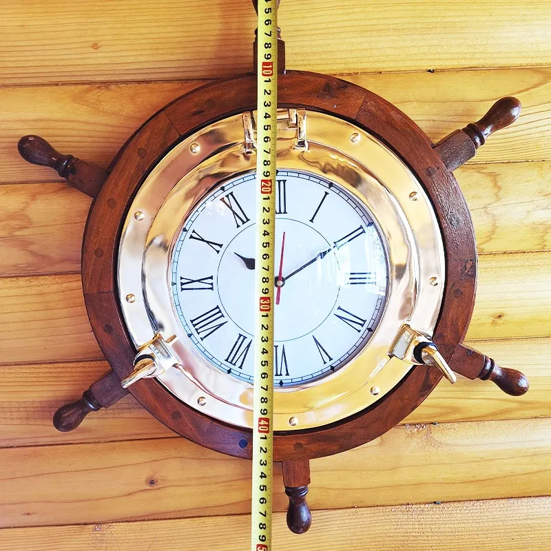 Luxury wall clock in the shape of a steering wheel