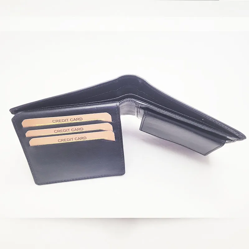 Genuine Leather Wallet for Men – Slim Bifold Wallet with Coin Pocket, Handmade Calf Leather Wallet, Classic Minimalist Design. Model 2