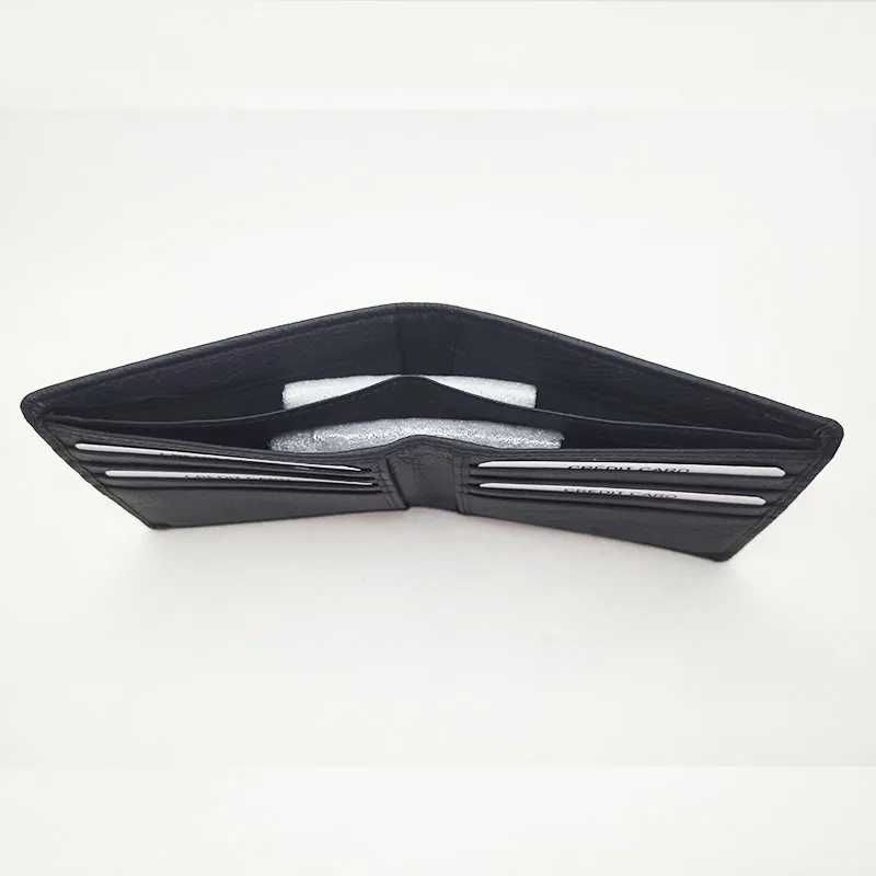 Genuine Leather Wallet for Men – Slim Bifold Wallet with Coin Pocket, Handmade Calf Leather Wallet, Classic Minimalist Design. Model 5.