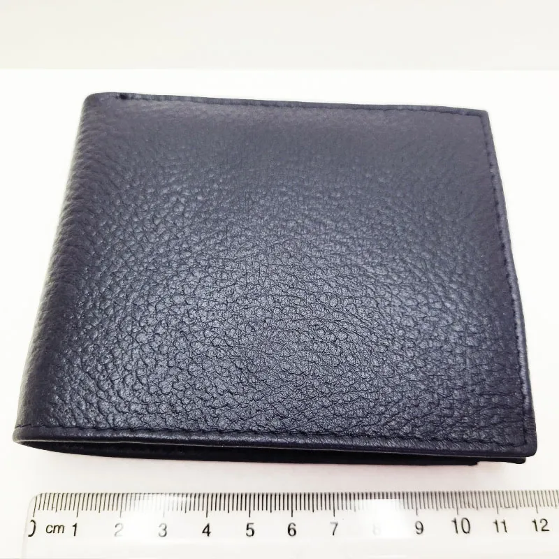 Genuine Leather Wallet for Men – Slim Bifold Wallet with Coin Pocket, Handmade Calf Leather Wallet, Classic Minimalist Design. Model 8