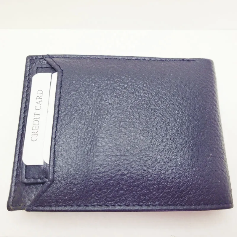 Genuine Leather Wallet for Men – Slim Bifold Wallet with Coin Pocket, Handmade Calf Leather Wallet, Classic Minimalist Design. Model 8