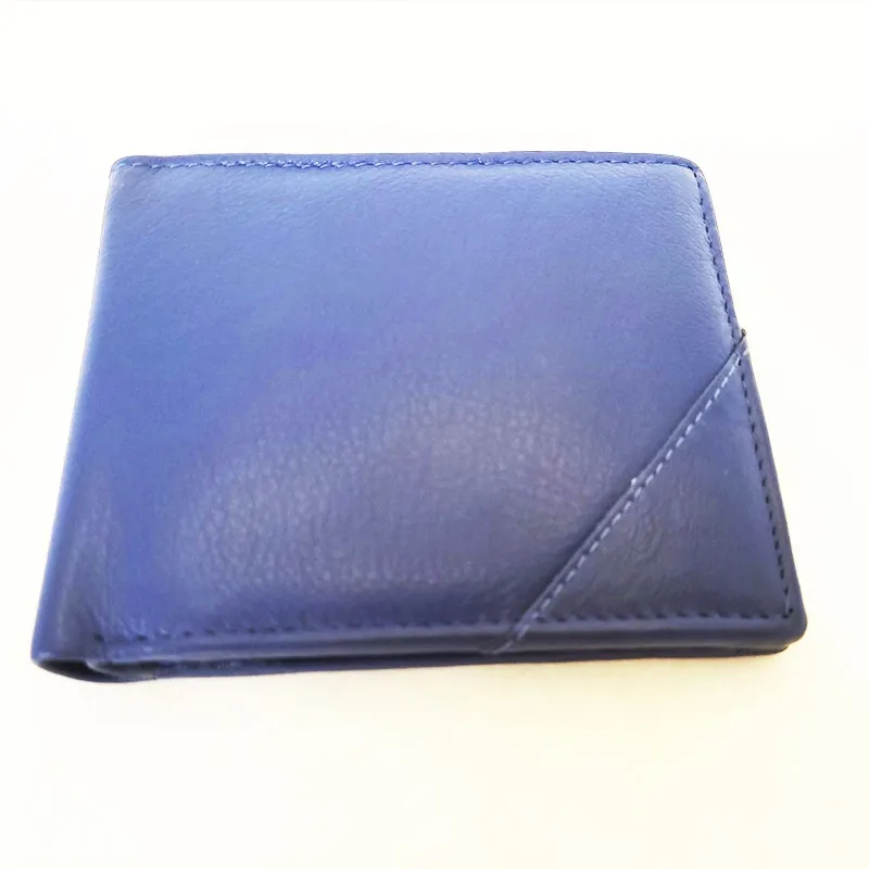Genuine Leather Wallet for Men – Slim Bifold Wallet with Coin Pocket, Handmade Calf Leather Wallet, Classic Minimalist Design. Мodel 9