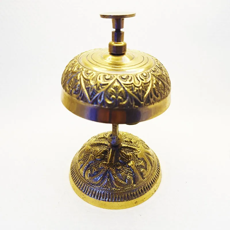 Bronze table bell with retro design
