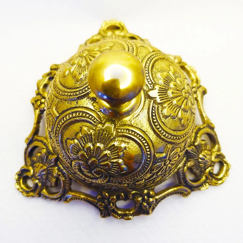 Bronze table bell with retro design