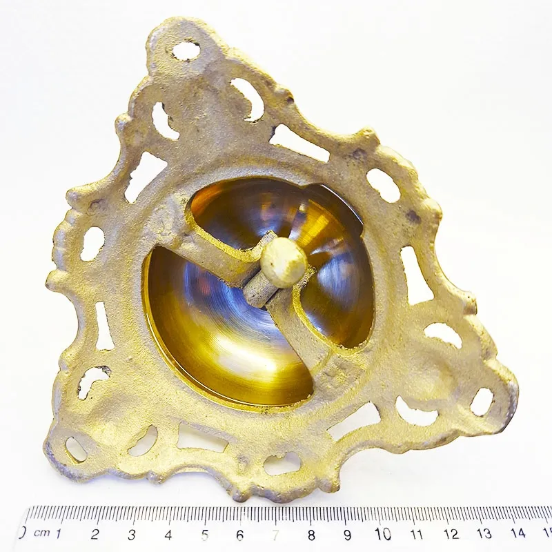 Bronze table bell with retro design