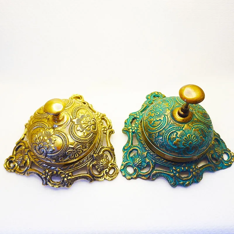 Bronze table bell with retro design